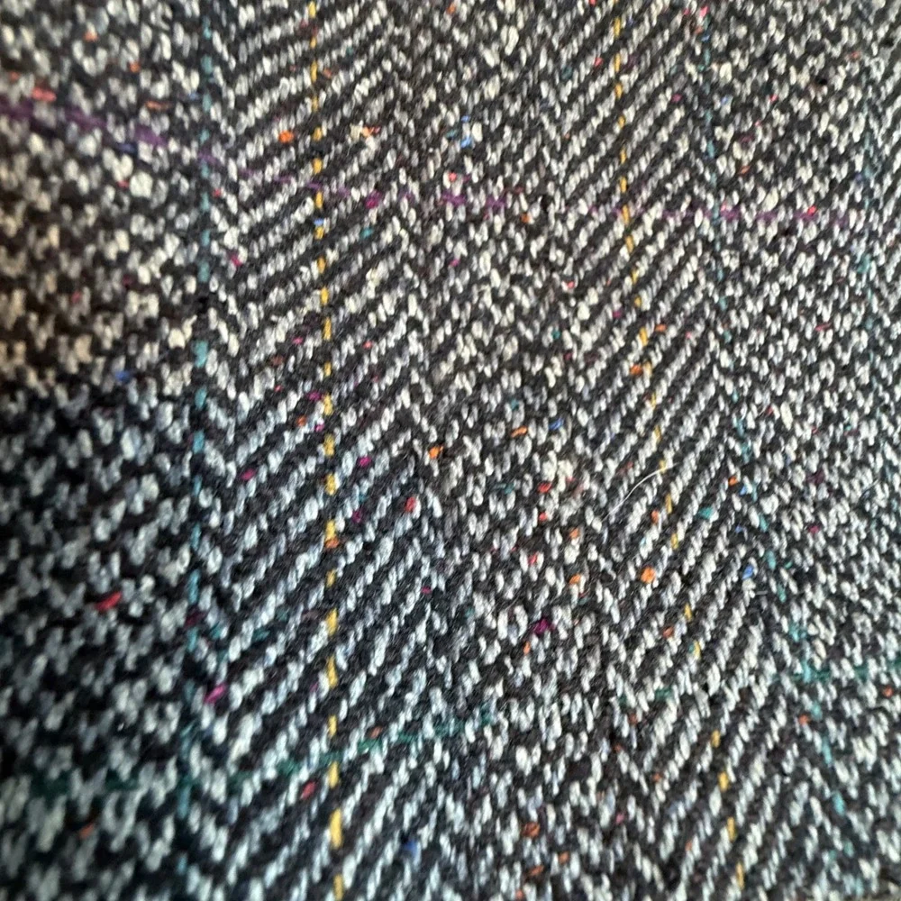 Vintage Hart Schaffner Marx 46R‎ Gray Herringbone Blazer Union Made Sport Coat